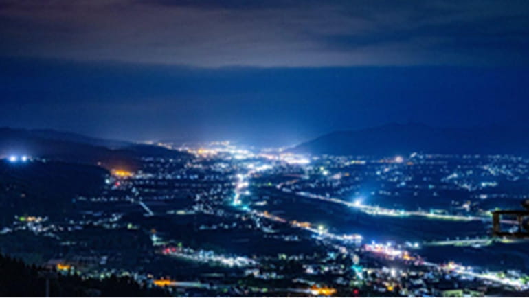 一面に広がる夜景